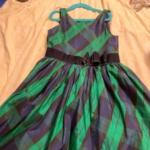 Janie & Jack Evergreen Forest dress size 8